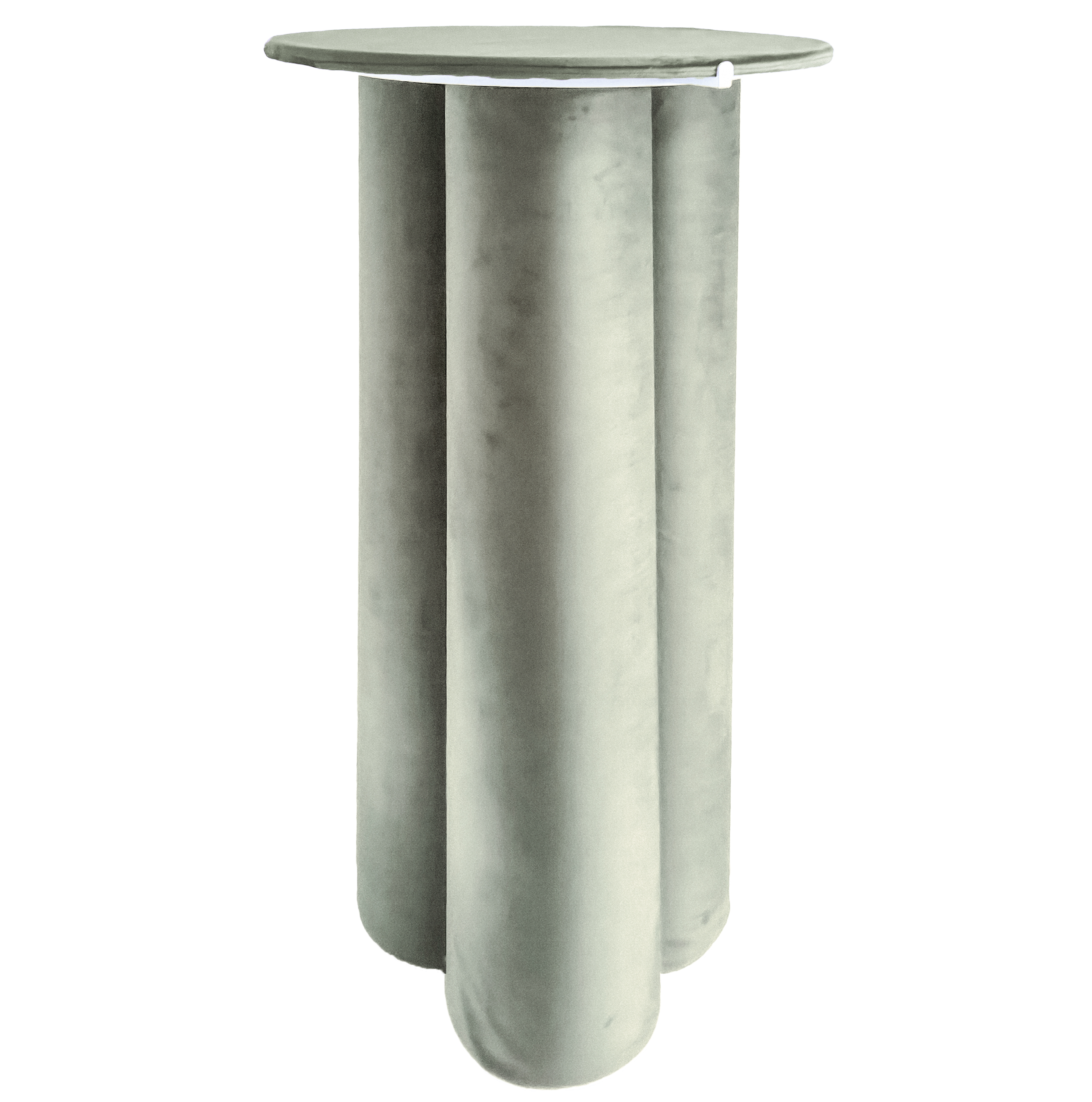 Коктейльный стол Сквош эвкалипт, велюр 